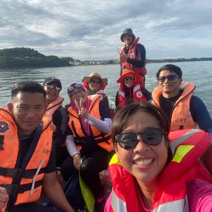 Crew selfie aboard the patrol boat
