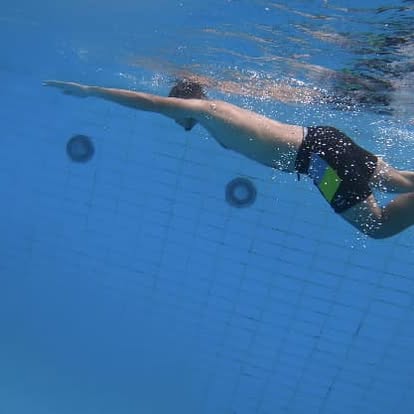 Underwater swim training