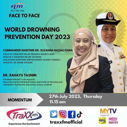 TraxxFM Face to Face — World Drowning Prevention Day 2023