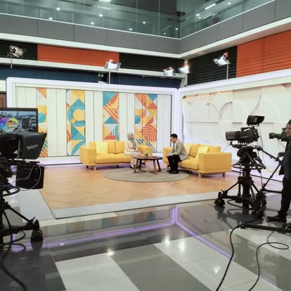 Selamat Pagi Malaysia studio set — behind the scenes