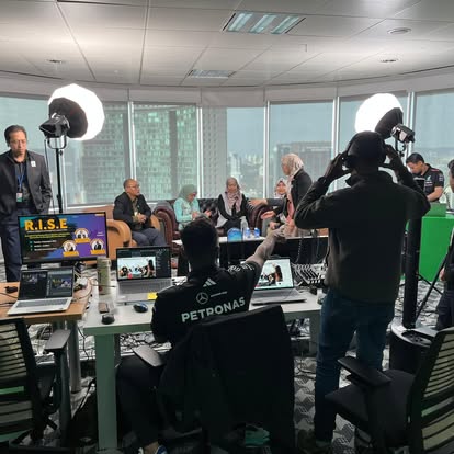 R.I.S.E. live session production — behind the scenes
